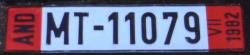 Plaques d'immatriculations de la Principaut&eacute; d'Andorre - Matriculas del Principado de Andorra - Plaques min&eacute;ralogiques de la Principaut&eacute; d'Andorre License plates of Andorra