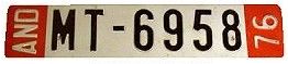 Plaques d'immatriculations de la Principaut&eacute; d'Andorre - Matriculas del Principado de Andorra - Plaques min&eacute;ralogiques de la Principaut&eacute; d'Andorre License plates of Andorra